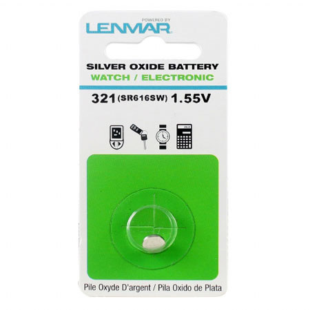 Lenmar WC321 1.55V 16mAh Coin Cell Silver Oxide Battery
