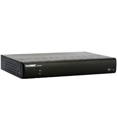 Lorex Eco BlackBox 8-Channel Network DVR with 4 Indoor/Outdoor IR Cameras
