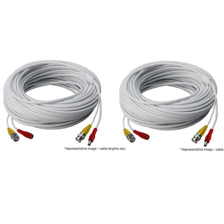 Lorex 2 Pack 250' RG59 High Performance BNC Video/Power Cable for Security Camera Systems