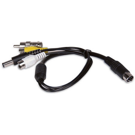 Lorex RCA or BNC and Power to 6-pin DIN Converter Cable
