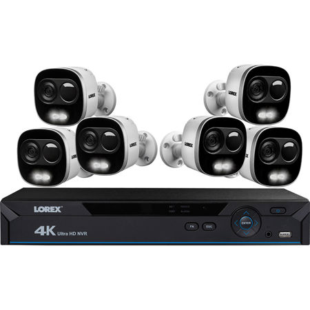 Lorex 4K UHD 8-Channel 2TB NVR Security System with 6x 4K 8MP IR Bullet