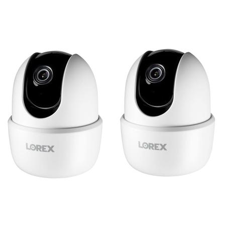 Lorex 2 Pack W261AQC-E Day/Night 2MP 1080p Indoor Wi-Fi Pan-Tilt Security Camera