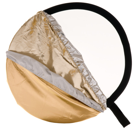 Manfrotto 20" Bottletop 5-In-1 Collapsible Diffuser, Gold/White