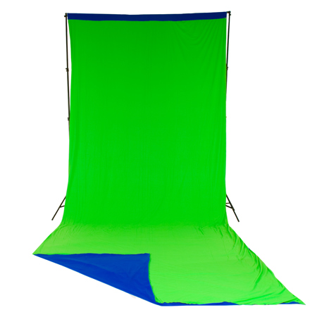 Manfrotto 10x24' Chromakey Curtain Background, Blue/Green