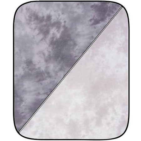 Lastolite 5x6' Collapsible Disc Reversible Dyed Background, Washington, Blended Shades of Medium Gray / Dakota, Blended Shades of Light Gray.