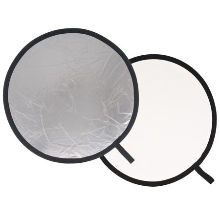 Manfrotto 20" Circular Collapsable Reflector, Silver/White