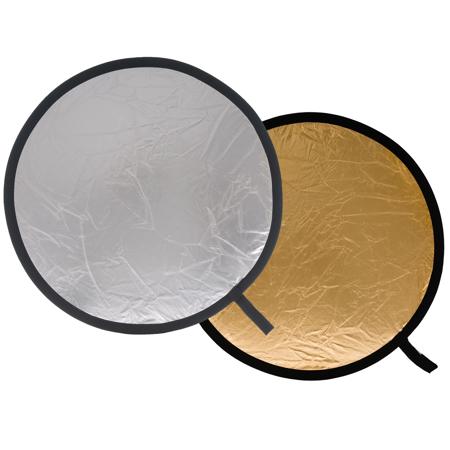 Manfrotto 30" Circular Collapsable Reflector, Silver/Gold