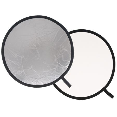 Manfrotto 38" Circular Collapsable Reflector, Silver/White