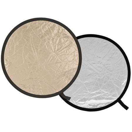 Manfrotto 48" Circular Collapsable Reflector, Sunlite/Soft Silver