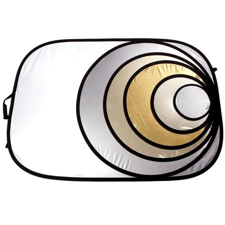 Lastolite LR7236 48x72" Oval Disc Reflector, Sunfire/Silver