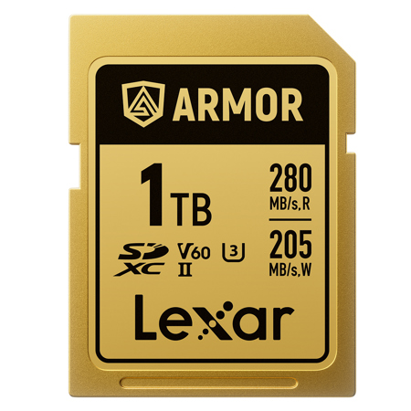 Lexar ARMOR GOLD 1TB UHS-II V60 SDXC Memory Card