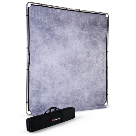 Manfrotto EzyFrame Vintage Background Kit, 6.5x7.5', Concrete