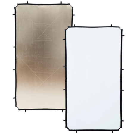 Manfrotto 3.6x6.6' Skylite Rapid Fabric Reflector, Sunfire/White