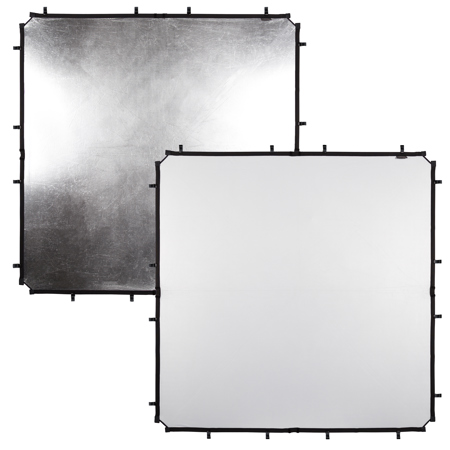 Manfrotto 5x5' Skylite Rapid Reversible Fabric, Silver/White