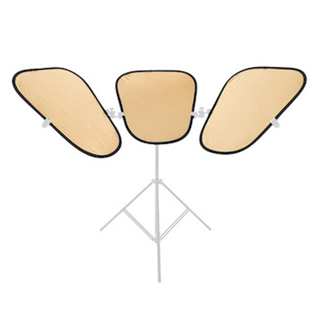 Manfrotto Triflector MKII Reflector Panels, Gold/White, Set of 3