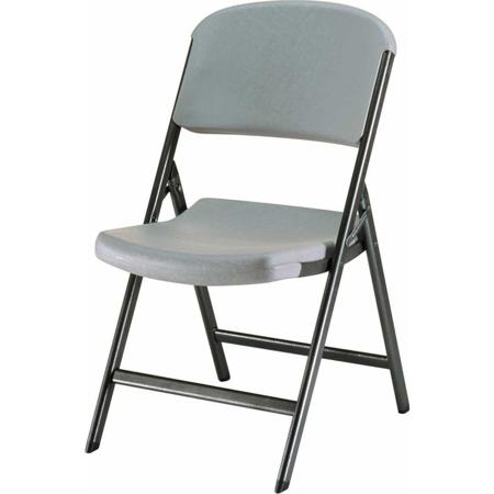Lifetime Commercial Contoured Folding Chair 4 Pack , Color: Putty.