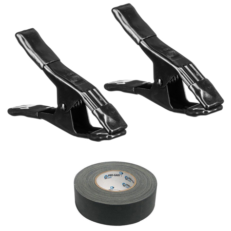 Bessey 2x XM5 2-1/4x2" Steel Spring Clamp, Black, with 2"x30 Yards Gaffer Tape