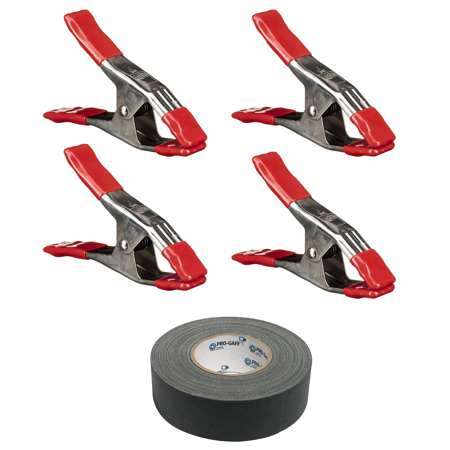 Bessey 4x XM5 2-1/4x2" Steel Spring Clamp, Orange, with 2"x30 Yards Gaffer Tape