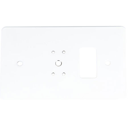 Listen Technologies LA-347 Wall Box Mounting Plate, White