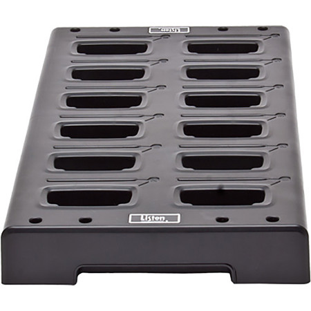 Listen Technologies LA-381 Intelligent 12-Unit Charging Tray, Black