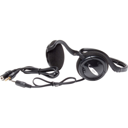 Listen Technologies LA-403 Universal Behind-The-Head Stereo Headphones Dark Gray