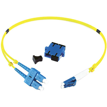 Lynx Technik AG yellobrik 0.5m(19.6") Duplex LC to SC Fiber Optic Adapter Kit