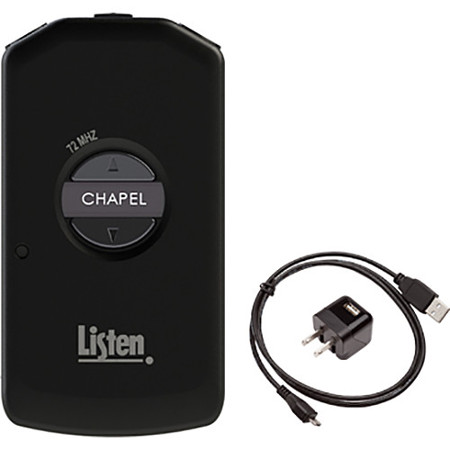 Listen Technologies MH-4200-072-P0 Receiver Package with LA-421 USB Charger