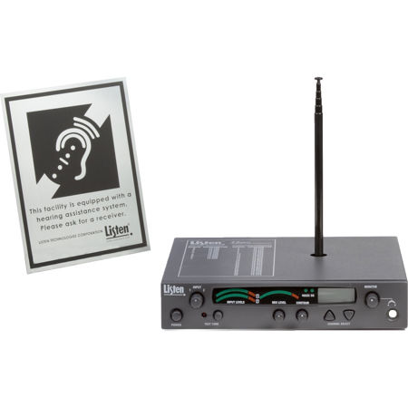 Listen Technologies LT-800-072-P1 Stationary RF Transmitter Package 1, 72 MHz