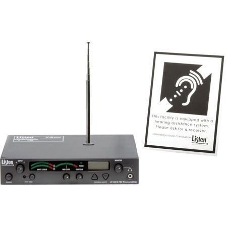 Listen Technologies LT-803-072-P1 Stationary 3-Channel RF Transmitter Package 1