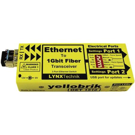 Lynx Technik AG yellobrik OET 1510 Ethernet to 1GB Multimode Fiber Transceiver