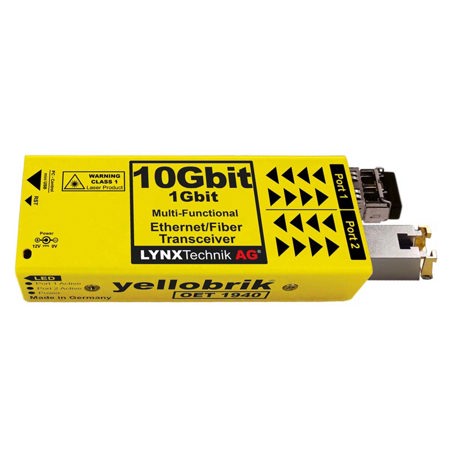 Lynx Technik AG yellobrik OET 1940 10Gbit/s Ethernet to CWDM Fiber Transceiver