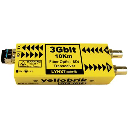 Lynx Technik AG yellobrik OTR 1810 3Gbit Fiber Optic/SDI Transceiver, 10km Maximum Distance, Single Mode LC Connection