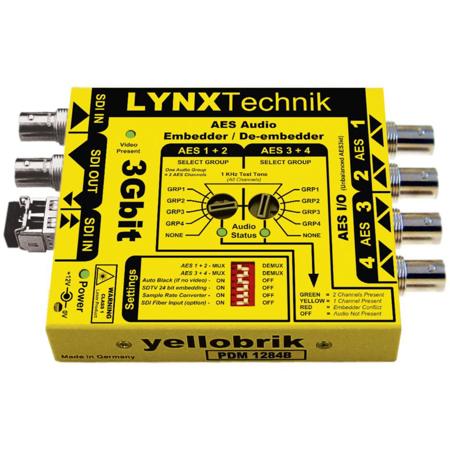 Lynx Technik AG yellobrik PDM 1284 B AES Embedder/De-Embedder, Unbalanced AES