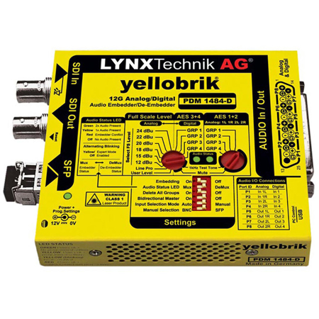 Lynx Technik AG 12G/3G/HD-SDI AES and Analog Audio Embedder/De-Embedder