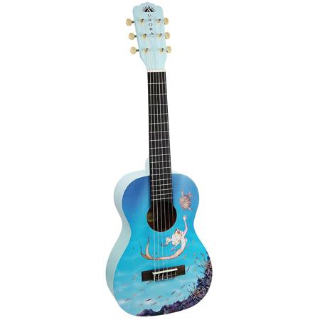 Luna Aurora 1/2 Size Nylon Mermaid Acoustic Guitar