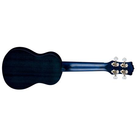 Luna Uke Great Wave Soprano Ukulele with Gigbag, 12 Frets, 'C' Shape Neck, Walnut Fretboard, Great Wave Graphic
