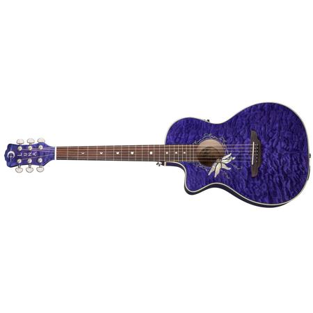 Purple store luna guitar
