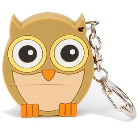 Sakar Owl 8GB USB Flash Drive KeyChain