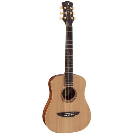 Luna Safari Supreme Solid Top Acoustic Guitar