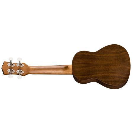 Luna Uke Flamed Acacia Soprano Ukulele with Gigbag, 12 Frets, Satin Natural