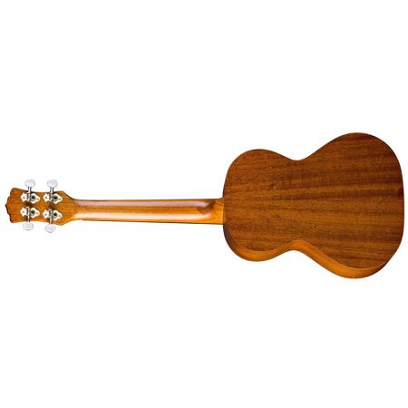 Luna Uke HONU Tribal Turtle Tenor Ukulele with Gig Bag, Satin Natural
