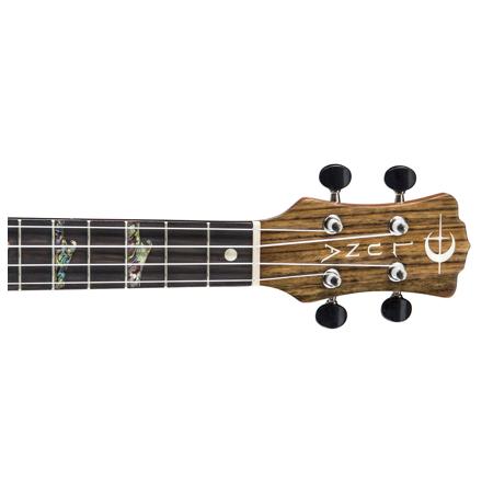 Luna Uke High Tide Tenor Ova Semi Acoustic Ukulele With Preamplifier, 20 Frets, C Shape Neck, Rosewood Fretboard, Satin Natural