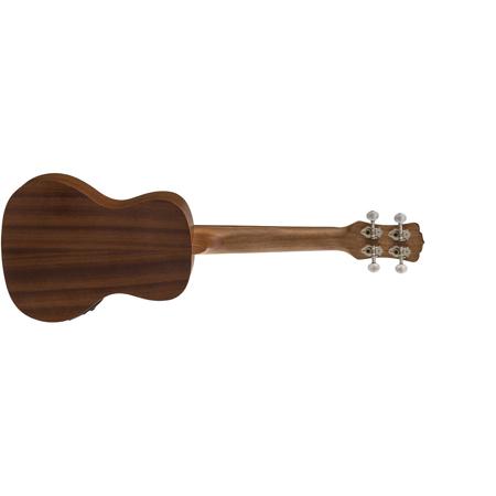 Luna Uke Maluhia Peace Concert Semi Acoustic Ukulele with Preamplifier