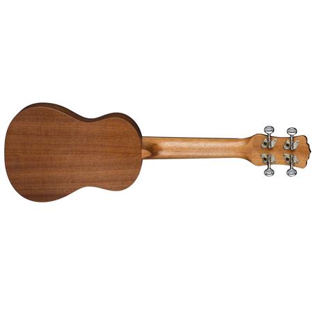 Luna Uke Tribal Soprano Mahogany Acoustic Ukulele, Satin Natural