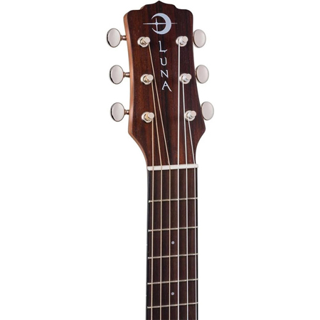 Luna Uke Tribal Mahogany Acoustic Ukulele, Rosewood Fingerboard