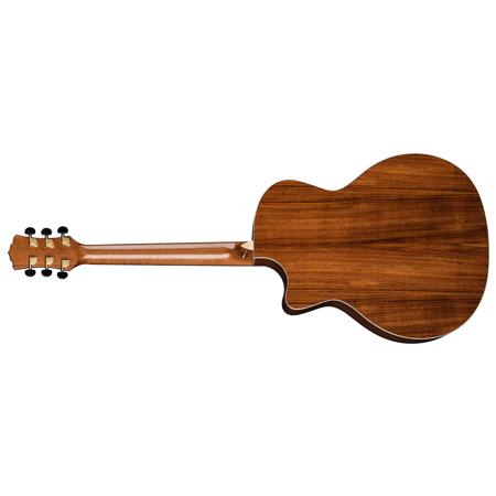 Luna Vista Deer Tropical Wood AE Guitar with Case, Gloss Natural