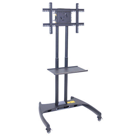 Luxor FP2500 Adjustable Flat Panel Cart with Accessory Shelf for 32"- 60" Flat TV