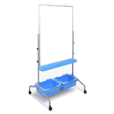 Luxor Classroom Chart Stand with Storage Bins