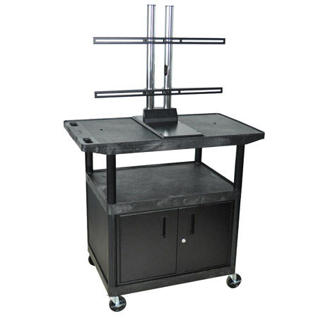 Luxor LE40CWTUD 40" H Plasma Table with Universal Mount & Cabinet
