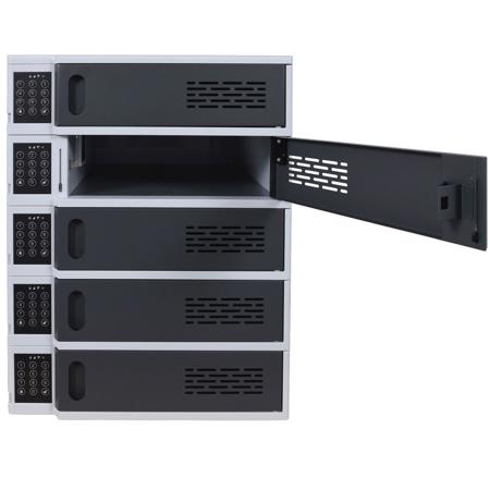 Luxor 5-Bay Charging Locker for Mobile Devices